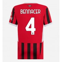 Camiseta AC Milan Ismael Bennacer #4 Primera Equipación Replica 2024-25 para mujer mangas cortas